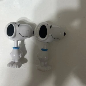 2 colletti vintage Snoopy Peanuts testa di bobble alto 3" - Foto 1 di 3