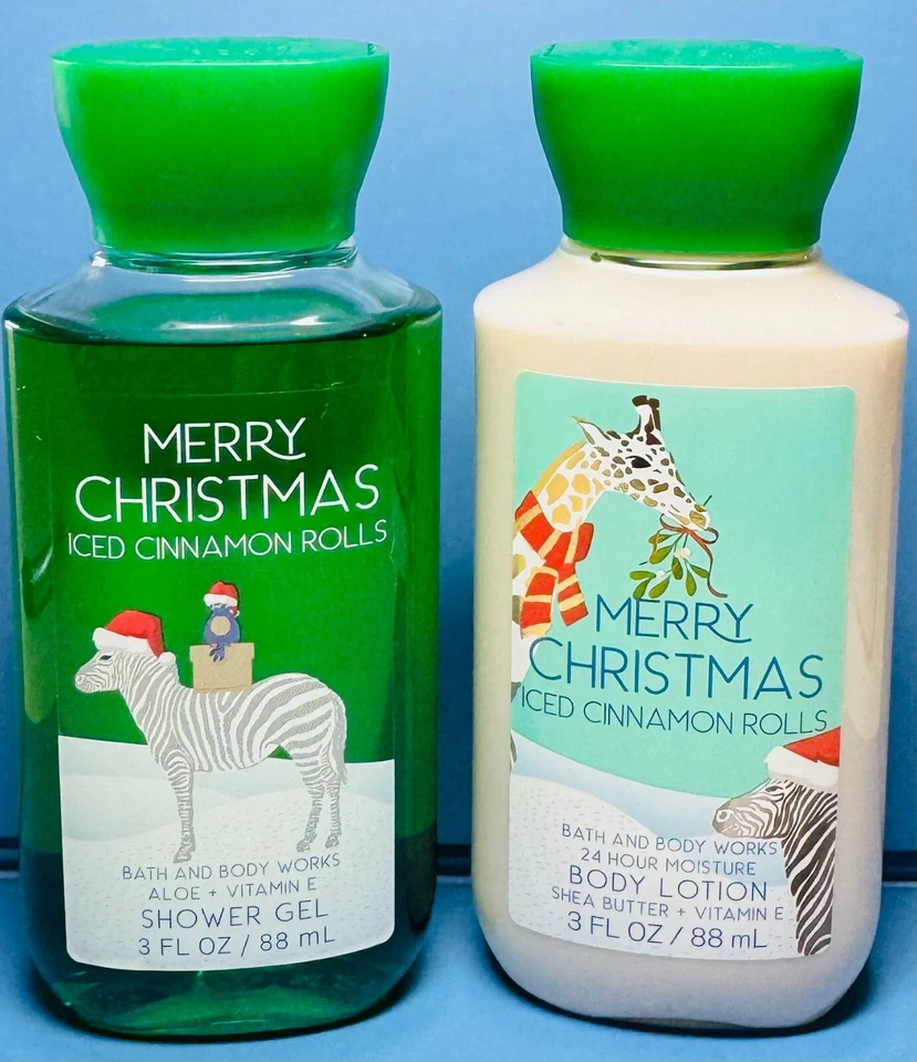 $$$AVE ~ ICED CINNAMON ROLLS ~ 2PC TRAVEL GIFT SET ~ Bath & Body Works - Image 1 of 1