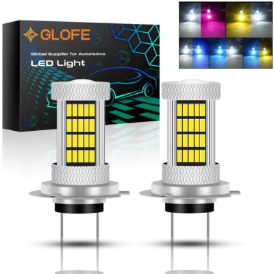 High Power LED Fog Driving Daytime Running Light DRL H7 Conversion Replace Bulbs - Image 1 of 4