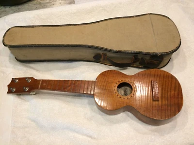 Jonah Kumalae Ukulele Uke Curly Koa w/ Hard Case Hawaii - Image 1 of 4
