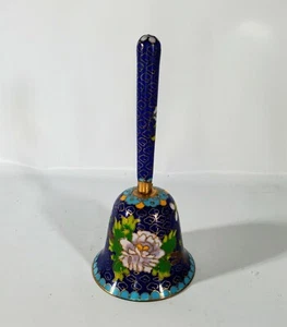 Blue Floral Clossiane Handcrafted Bell - Bild 1 von 9