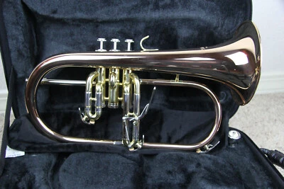 全新! Wisemann Rose 黄铜 Flugelhorn FLH-600 B 平底包括盒子和吹嘴 — 第 1/4 张图片
