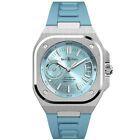 New Bell and Ross BR-X5 Auto Ice Blue Dial 41mm Strap Men's Watch BRX5RIBSTSRB