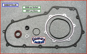 Kit de junta y sello de cubierta primaria - Harley Softail 2006-up, 07-up Dyna r. 60547-06 - Imagen 1 de 1