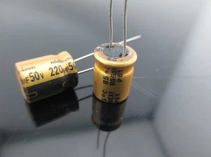 3PC Original Nichicon FW 220uf 50V Audio Capacitor for audio cap hifi diy (B57) - Picture 1 of 3