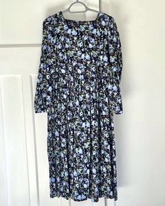 Laura Ashley x Joanie Clothing Vanora Ffion Floral Corduroy Midi Dress - Size 12 - Picture 1 of 2