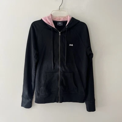 Sudadera con capucha Le Tigre cremallera completa para mujer pequeña negra Foto 1 de 4