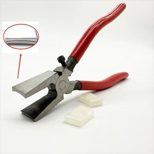8'' Glass Running Pliers with Curved Jaws for Glass Stained Mosaics Breaking - Picture 1 of 4