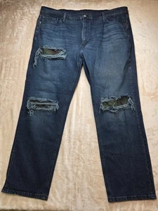 Levi's 541 Jeans Mens Size 42x32 Blue Athletic Slightly Tapered Distressed - Bild 1 von 12