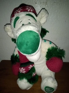 Disney Store Exclusive Winter Fun Tigger Plüsch m. Schal & Handschuhe grün weiß - Bild 1 von 5