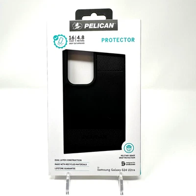 Pelican Protector Case for Samsung Galaxy S24 Ultra Black Military Grade NEW - Image 1 of 4