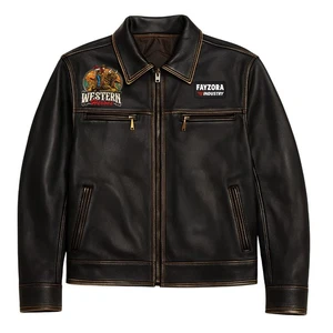Custom Rodeo Contestant Jacket – Black, Handmade Embroidered Western Cowboy Coat - Picture 1 of 6