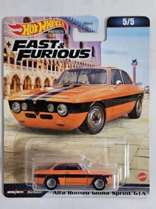 Alfa Romeo Giulia Sprint GTA Hot Wheels Premium Real Riders Fast & Furious  - Bild 1 von 2