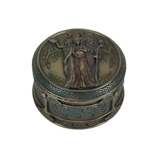 Celtic Triple Goddess Maiden Mother Crone Trinket Box - Picture 1 of 3