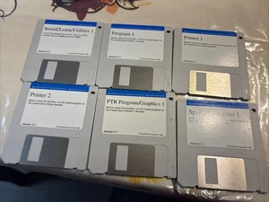 VINTAGE 1989 WORDPERFECT IBM COMPUTER SOFTWARE 3.5" FLOPPY DISKS Ver. 5.1 - Picture 1 of 5