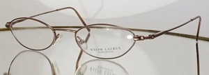 Vintage RALPH LAUREN RL 1327 Y00 Eyeglasses LIGHT BROWN New Metal 46-18-135 - Picture 1 of 14