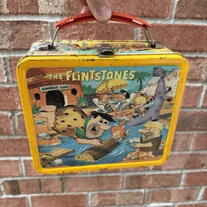 vintage 1962 "The Flintstones" metal lunchbox made by Aladdin No Thermos - Bild 1 von 18
