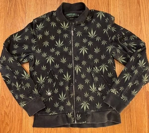Vintage Tripp NYC Men’s Marijuana Pot Leaf Jacket Sz XS Rare Rave Y2K Jnco - Picture 1 of 6