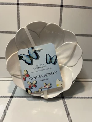 Cynthia Rowley New York - Set 4 Bowls - 100% Melamine - White Shimmery - Image 1 of 4