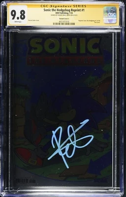 SONIC THE HEDGEHOG #1 GALAXYCON FIL 9.4 (COVER C) 签名 罗杰·克莱格·史密斯  — 第 1/2 张图片