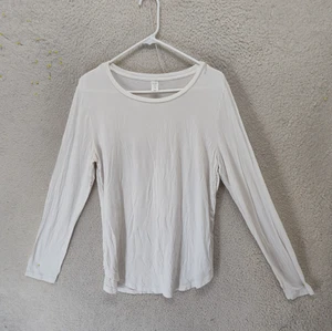 Old Navy Damen Luxe Top Extra Large weiß Viskose Mischung Langarm Rundhalsausschnitt Tee - Bild 1 von 17