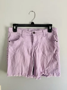 Cat & Jack Purple Denim Shorts Cut Off Girl’s Size XL 14 / 16 - Picture 1 of 4