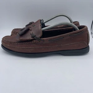 Sperry Top Sider 0717157 Brown Men's Leather Low Top Boat Shoes Size 10 M - Picture 1 of 11