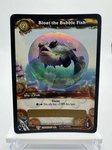 Tarjeta de botín (mascota) World of Warcraft TCG Bloat the Bubble Fish sin usar - Imagen 1 de 1