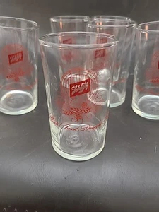 Vintage 60er Jahre Schlitz Biergläser Set 6 acht Unzen Mid Century Barware Retro - Bild 1 von 11