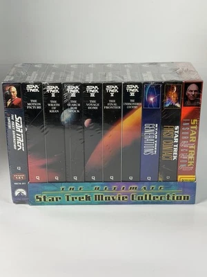 Star Trek THE ULTIMATE STAR TREK MOVIE COLLECTION (VHS, 1999 Release) Sealed New - Image 1 of 4