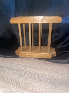 Handgefertigter Serviettenhalter aus Holz Eiche schöne Holzmaserung - Bild 1 von 6