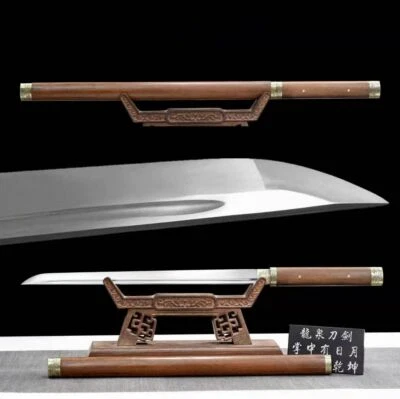 Chinese Kung Fu Sword 1095 Carbon Steel Blade Saber Sharp Wushu Dao Battle Ready - Image 1 of 4