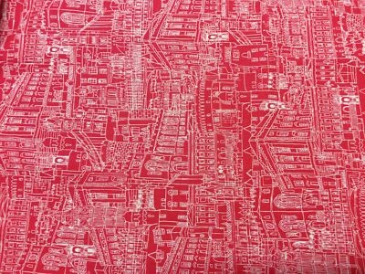 Makower Inprint London Streets 2159/r48 100% Baumwolle