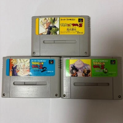 Dragon Ball Z 3-pack set for Nintendo Super Famicom Tested Japan - Image 1 of 3