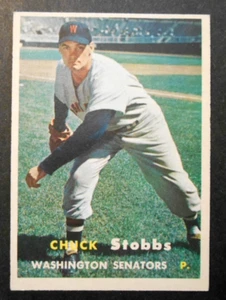 1957 Topps #101 Chuck Stobbs Washington Senators EX - Bild 1 von 2