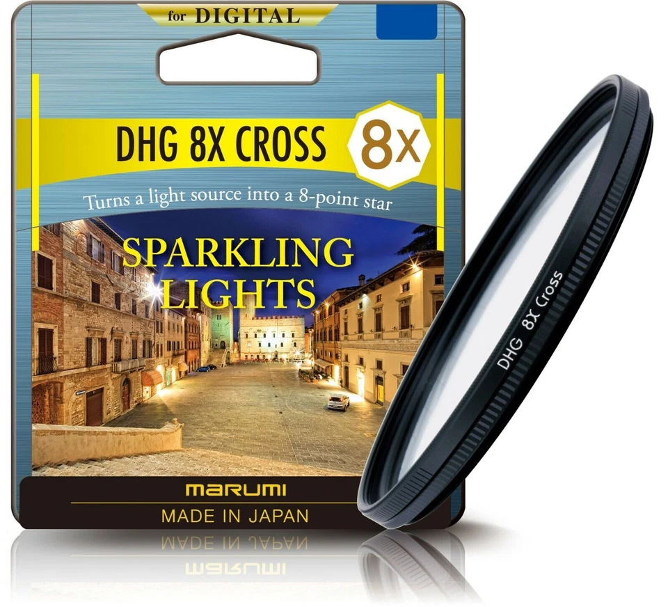 Marumi DHG 8X Star Cross Light Effect Filter Sizes 37mm - 82mm - Image 1 of 2