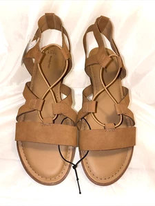 Time and Tru Womens Gladiator Sandals Size 11 Brown *H - Picture 1 of 6