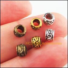 Silver Gold Spacer Beads Antiqued Bronze Charms Jewelry Making Accessory 120Pcs