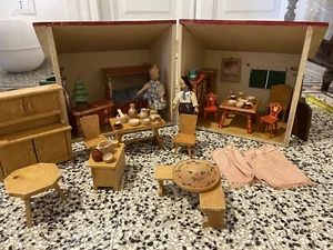 Casa delle Bambole in Legno - Vintage - Foto 1 di 24