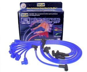 Taylor Ignition 74602 8mm Spiro Pro Ignition Wire Set Custom Fit Blue