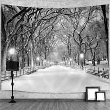 Night Snow Tree Gothic Extra Large Tapestry Wall Hanging Backgrounds Photography