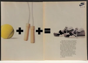 1988 Nike Air Cushioning Trainer Shoe Magazine Print Ad  - Picture 1 of 1