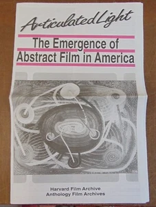 Harvard/AFA Film Calendar: Articulated Light: Abstrct Film in America / VG++ - Imagen 1 de 16