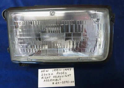 NUEVO 1991-1997 Isuzu Rodeo Conjunto de faros laterales derecho pasajero en caja Foto 1 de 4