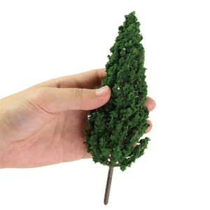 10pc Model Pine Trees 3.5-16cm Green Trees For O G Scale Railway Scenery Layout - Picture 1 of 7