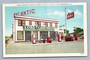 POSTAL DE COLECCIÓN SERVICIO LORD CLARENDON DE VERANO SC GASOLINERA - Imagen 1 de 2