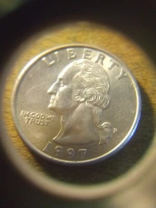 coins paper money errors us 1997p quarter 5 die cracks MS ,BEAUTIFUL COIN - Picture 1 of 17