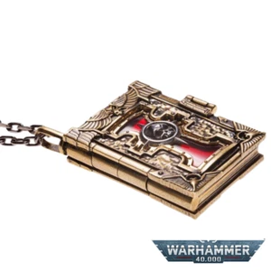 Neu Starforged Warhammer 40K Totenkopf Anhänger Freund Kupfer Halskette einzigartiges Geschenk - Bild 1 von 5