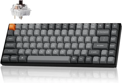 Keychron K2 Wireless Mechanical Keyboard (Version 2) - White Backlight Brown - Image 1 of 3