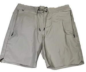 Roark Shorts Mens 32 Olive Green Layover Drawstring Zip Pockets Stretch - Picture 1 of 4